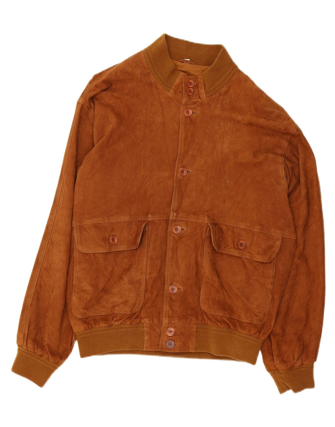 MASTERPELLE Mens Suede Bomber Jacket IT 56 3XL Brown Leather Vintage Masterpelle and Second-Hand Masterpelle from Messina Hembry 