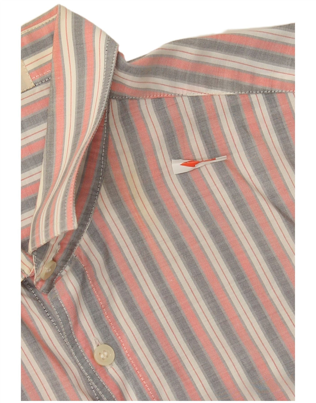 Vintage herreskjorte str. 40 Medium Pink stribet