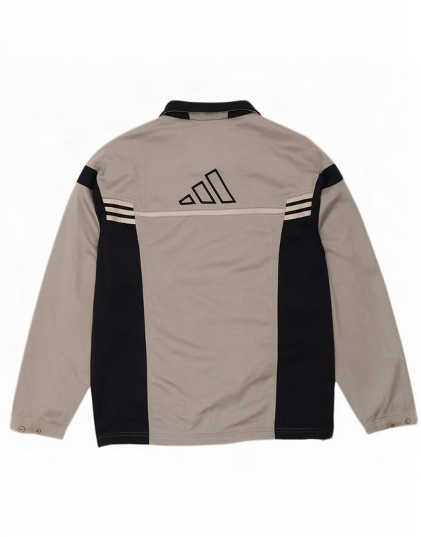 Adidas Grafisk træningsdragt jakke til mænd mellemgrå Colourblock Polyester