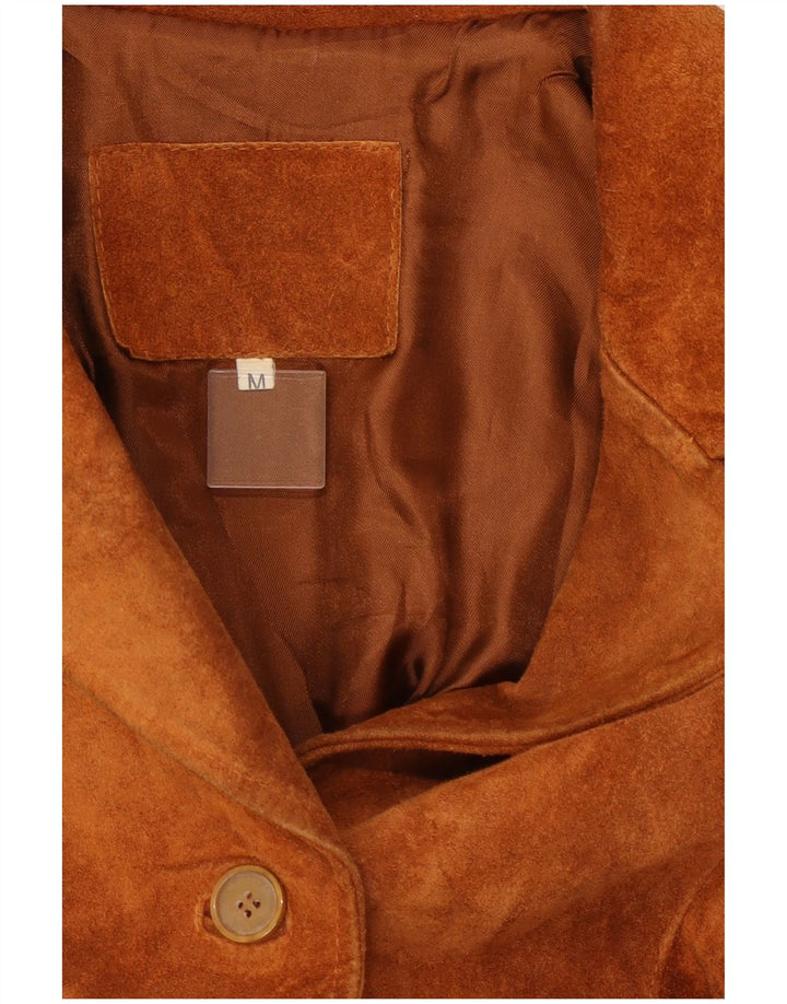 Vintage dame ruskindsjakke UK 14 Medium Brown