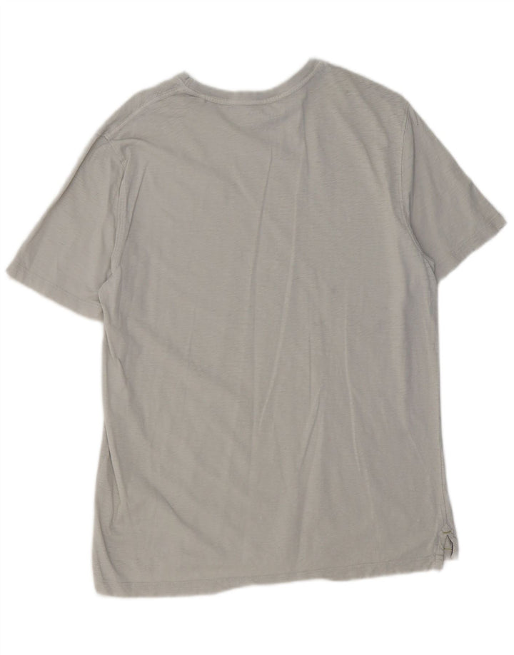 White Stuff Herre grafisk T-shirt Top mellemgrå bomuld