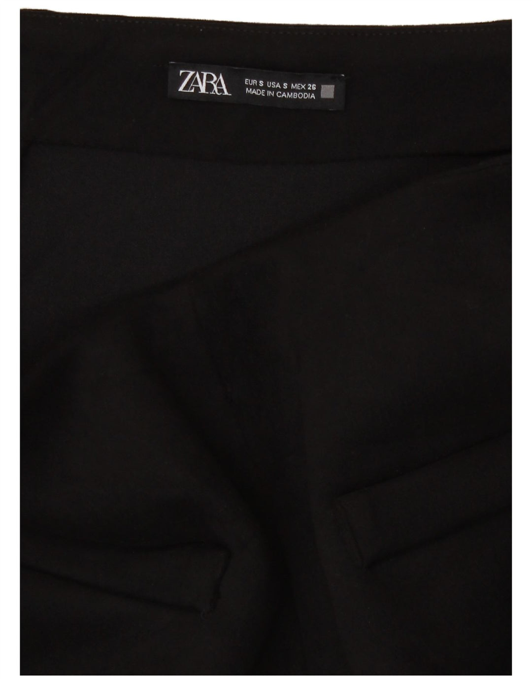 Zara Dame Mini-nederdel Small W28 Sort