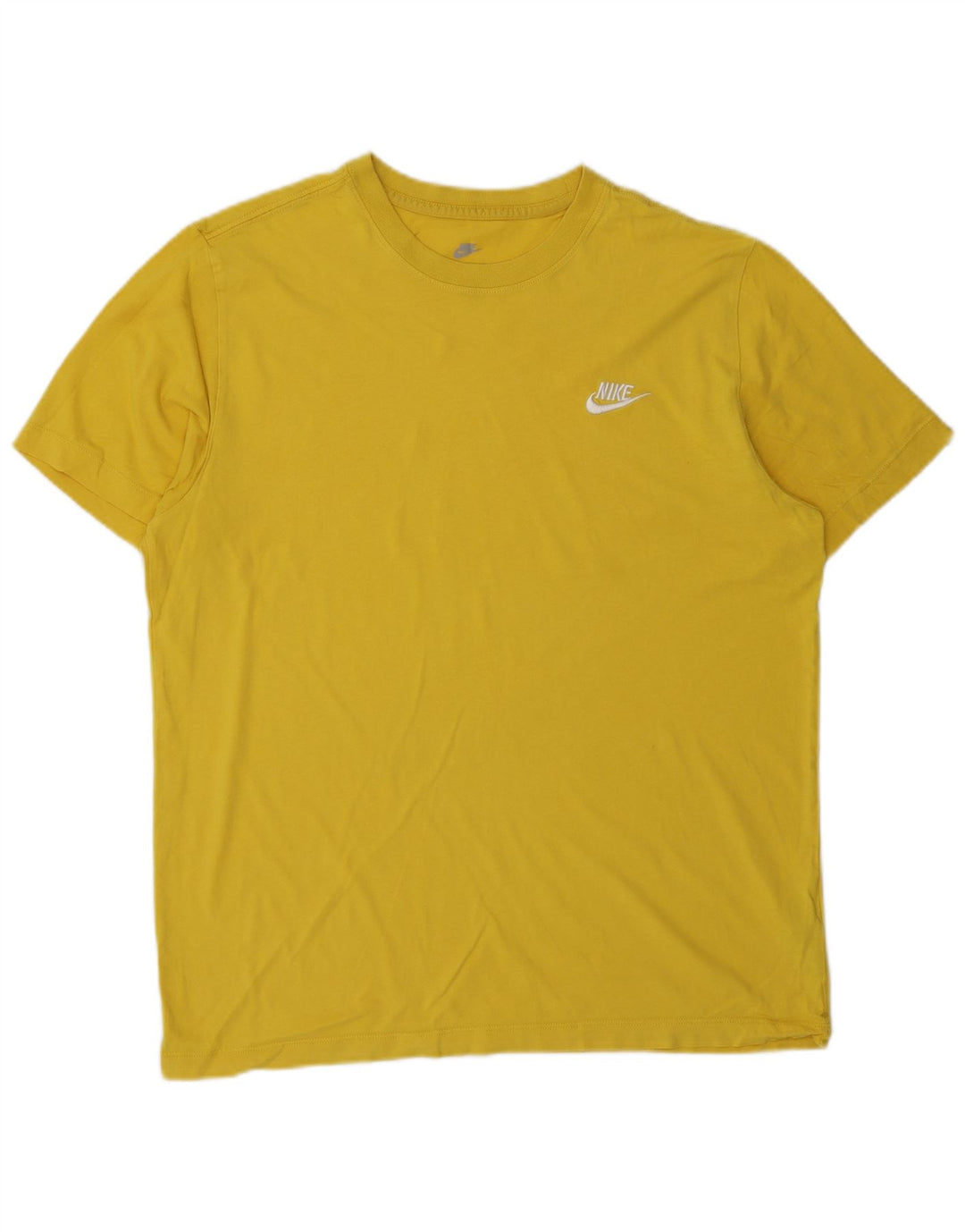 Nike Herre T-shirt Top Medium Gul Bomuld
