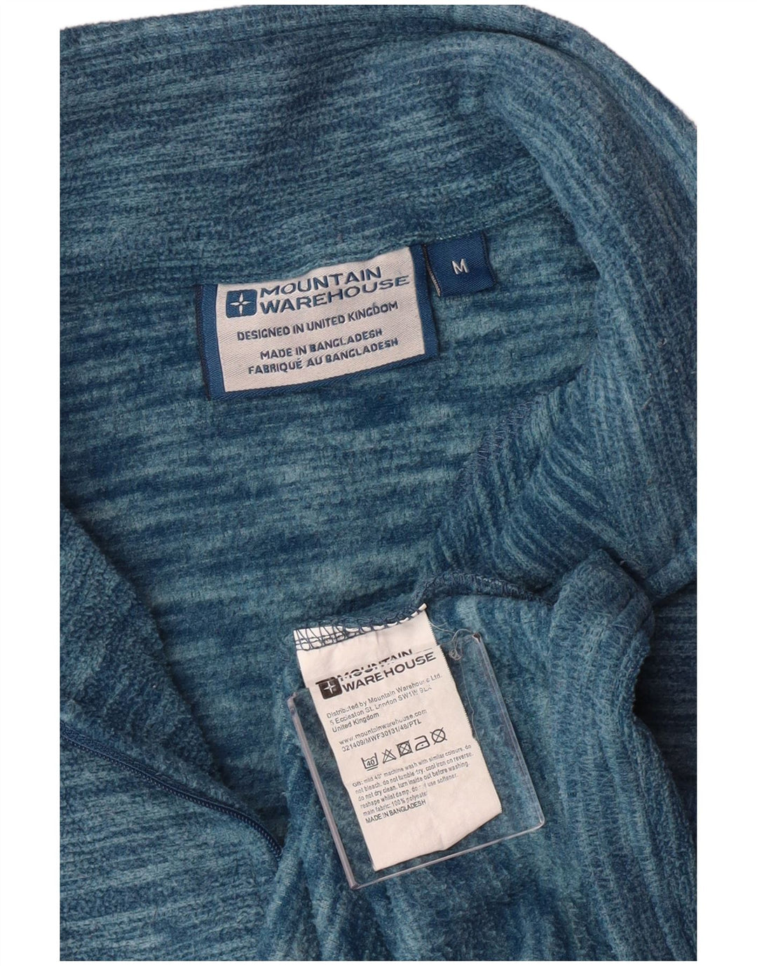 MOUNTAIN WAREHOUSE Fleecetrøje til kvinder med lynlåshals DK 14 Medium Blå Flecked