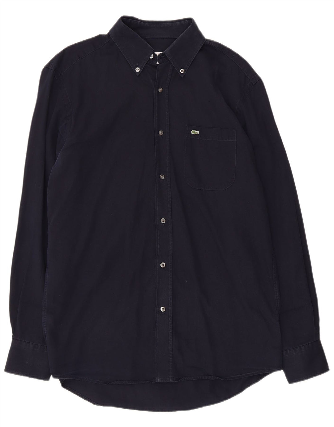 LACOSTE Herre Regular Fit skjorte størrelse 40 Medium marineblå bomuld