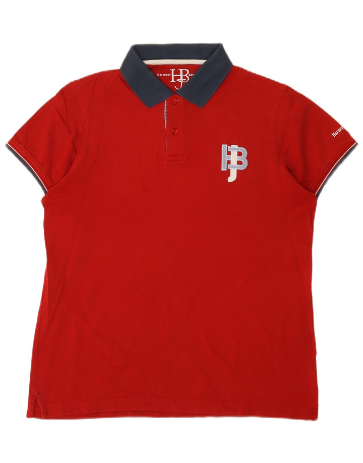 Harmont & Blaine Herre Regular Fit Polo Shirt Medium Rød Bomuld