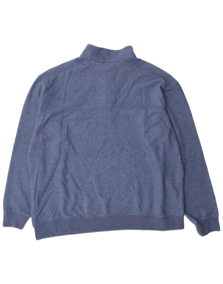 Columbia Sweatshirt med lynlås til mænd 2XL blå bomuld