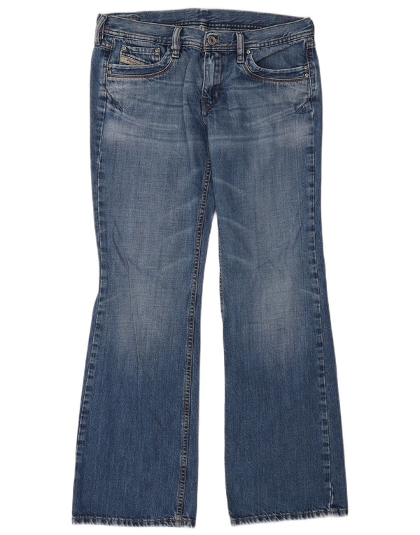 Diesel Dame Bootcut Jeans W28 L30 Blå Bomuld