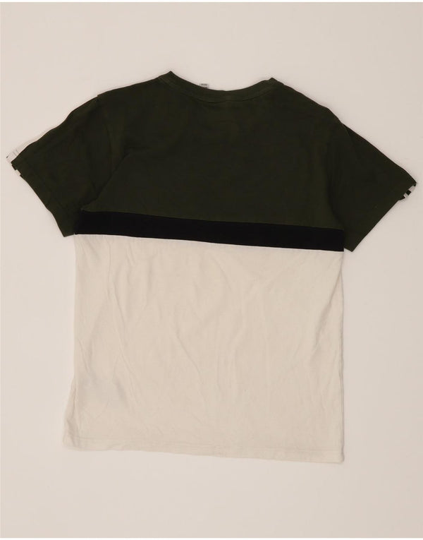 Adidas Boys Grafisk T-Shirt Top 13-14 år Hvid Colourblock