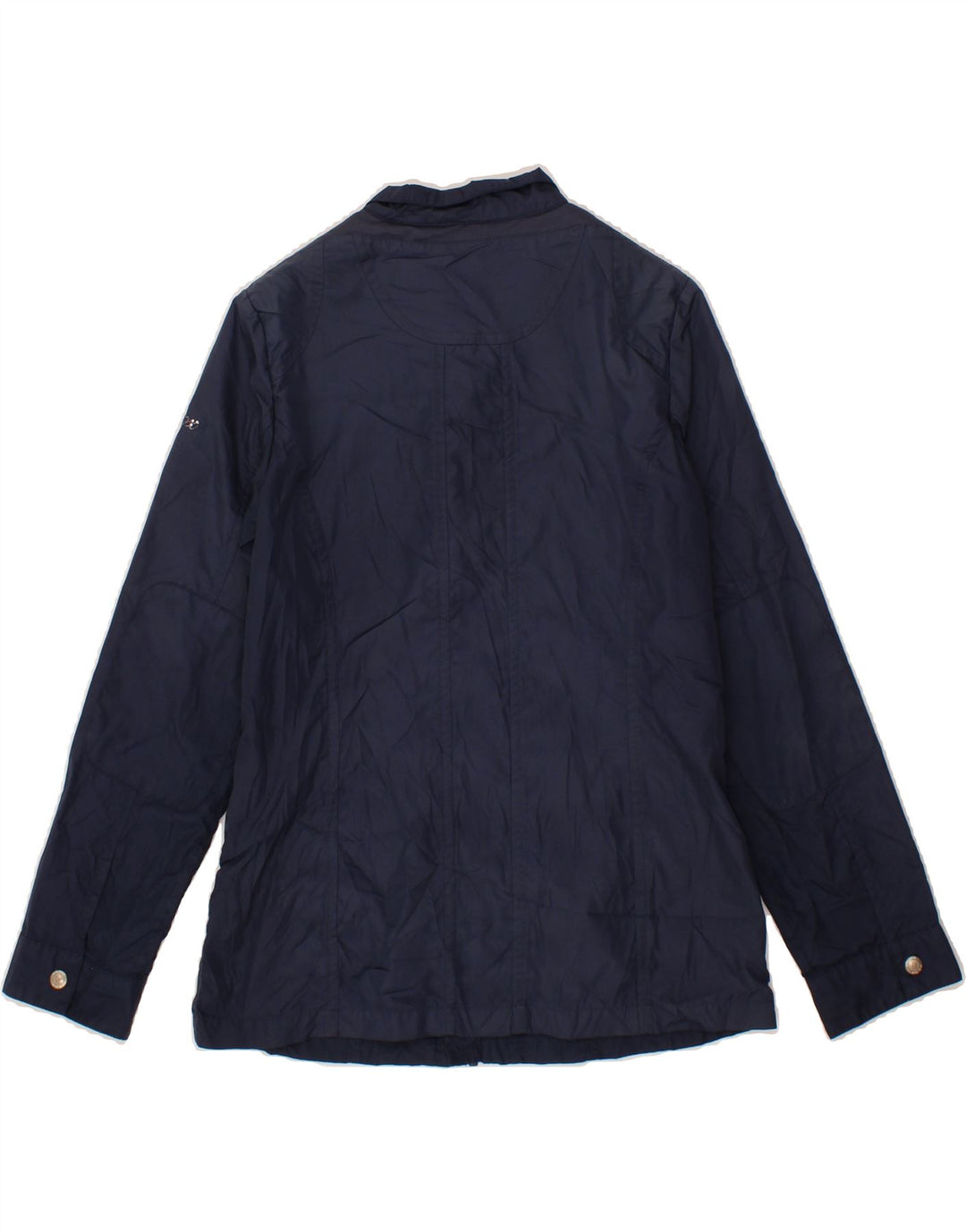 GEOX RESPIRA Womens Utility Jacket UK 12 Medium Navy Blue Polyester Vintage Geox Respira and Second-Hand Geox Respira from Messina Hembry 