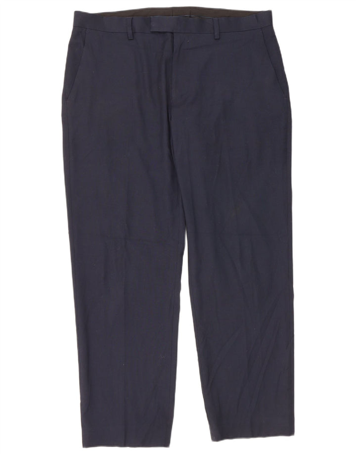 Marks & Spencer Damebukser med normal pasform W36 L29 Marineblå