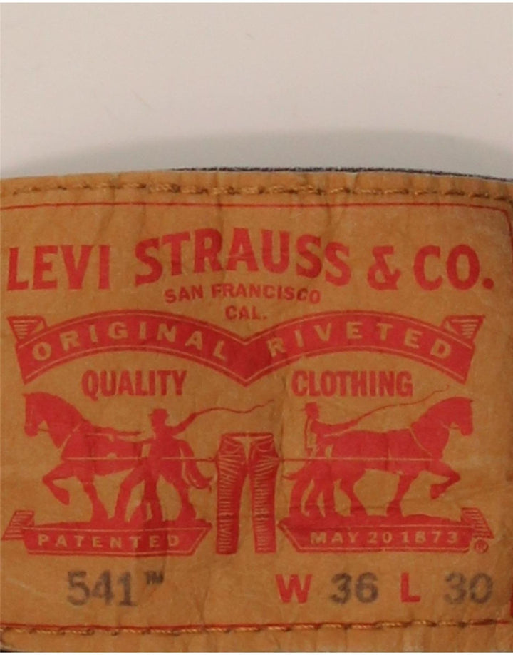 Levi's Womens 541 tilspidsede jeans W36 L27 blå bomuld