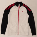 Adidas piger træningsdragt topjakke 14-15 år Hvid Colourblock Polyester