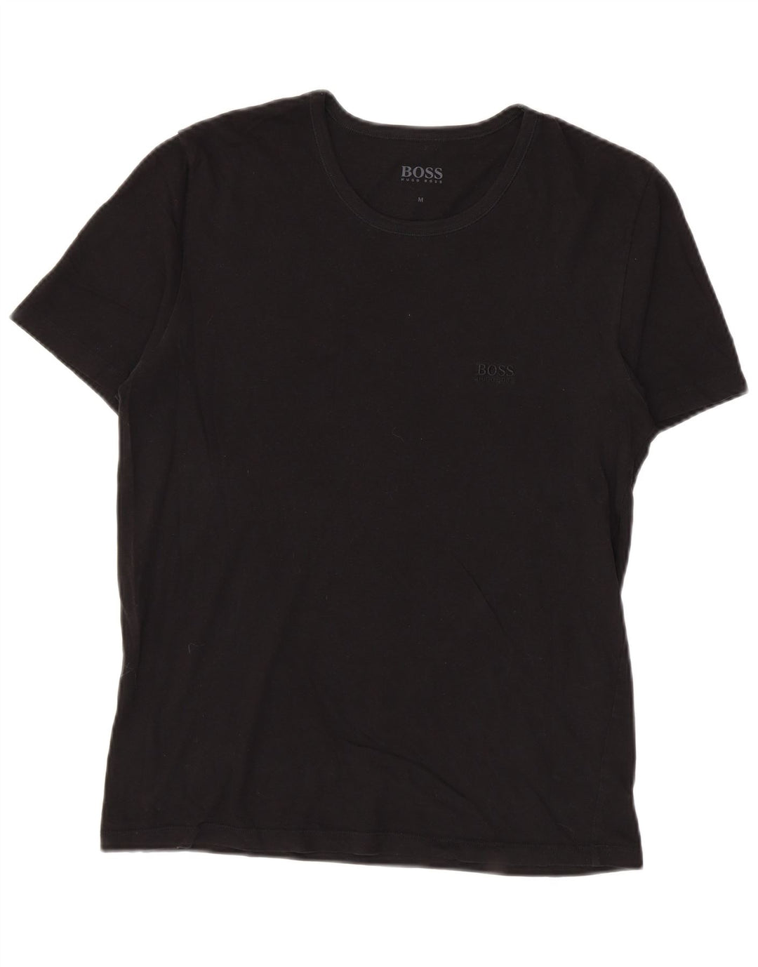 Hugo Boss Herre T-Shirt Top Medium Sort Bomuld