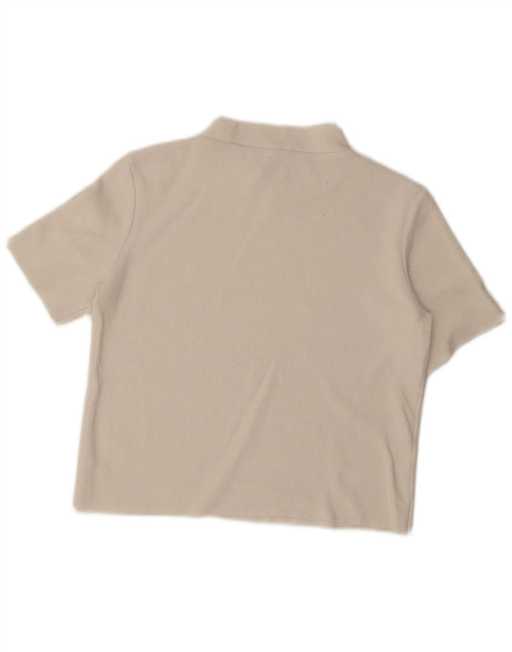 Zara Trafaluc Crop Top til kvinder DK 10 Small Off White