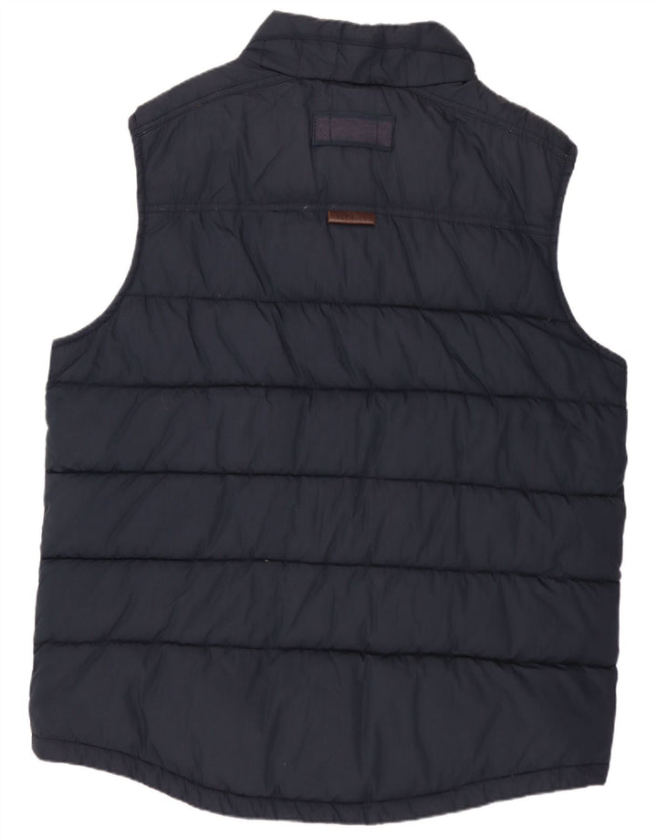FAT FACE Herre polstret Gilet UK 42 XL Navy Blue Polyester