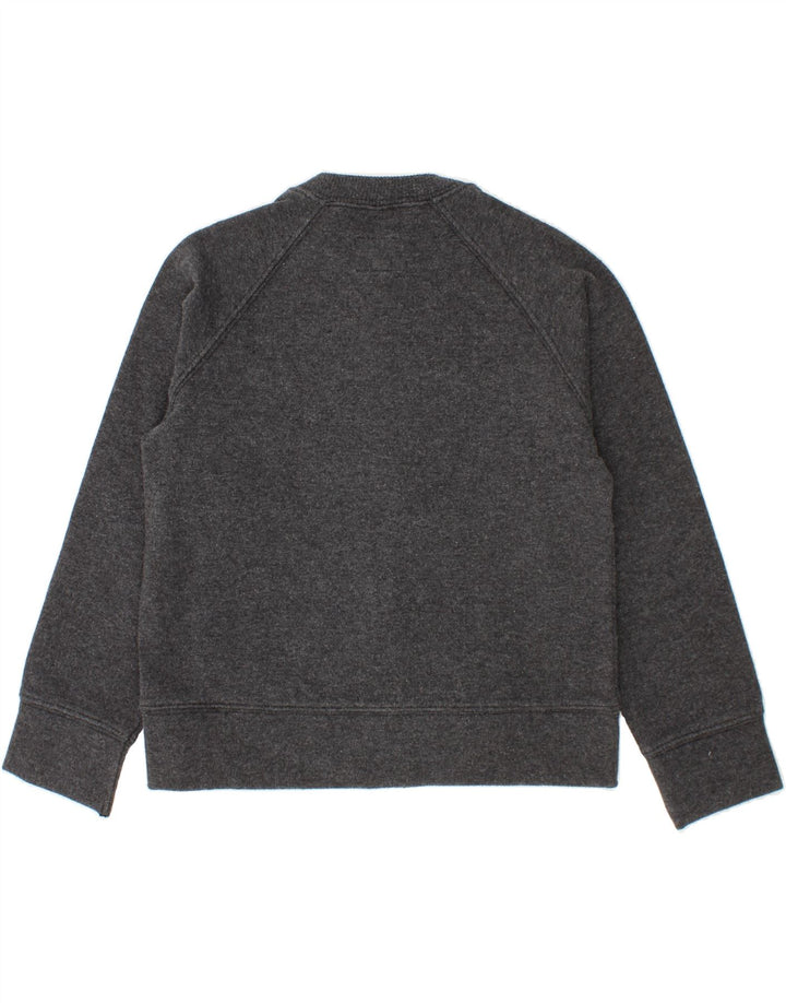 ARMANI Girls Graphic Tracksuit Top Jacket 4-5 Years Grey Cotton Vintage Armani and Second-Hand Armani from Messina Hembry 