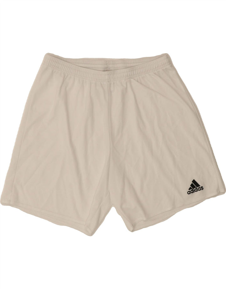 ADIDAS Mens Climalite Sport Shorts Large  White Polyester Vintage Adidas and Second-Hand Adidas from Messina Hembry 