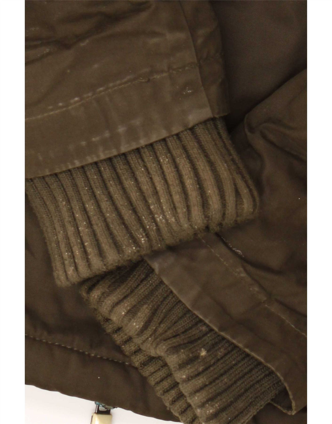 Superdry vindjakke med hætte til kvinder UK 18 XL Khaki Polyester