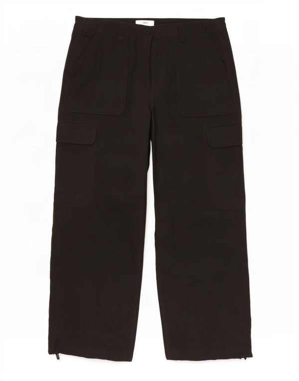 Marks & Spencer Dame Cargo Bukser med brede ben UK 14 Large W32 L28 Sort