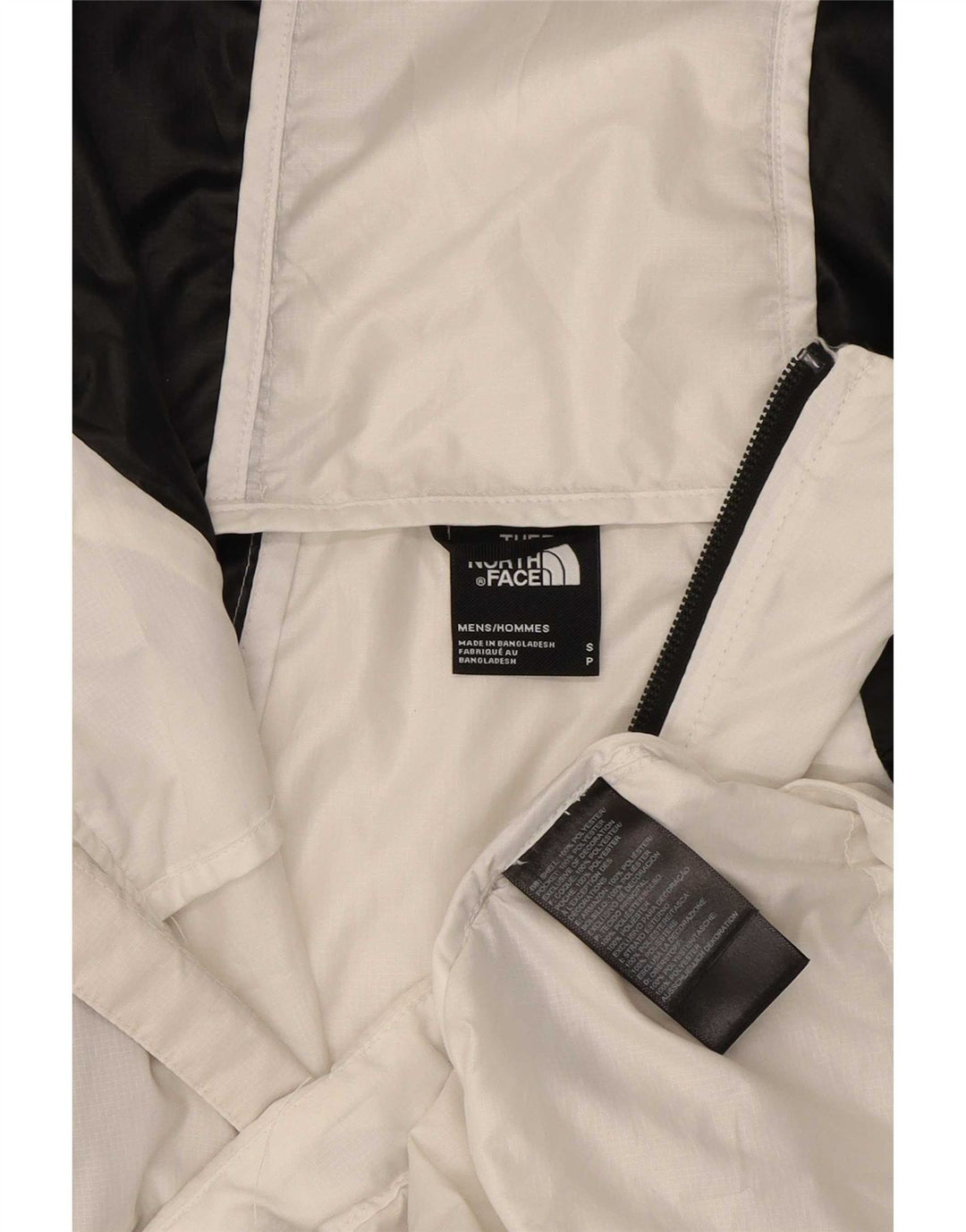 The North Face Regnjakke med hætte til mænd UK 36 Small White Colourblock