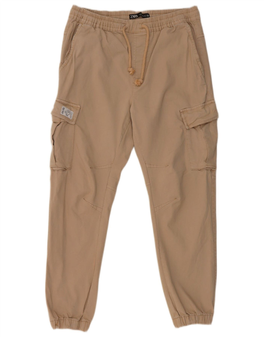 Zara Herre Joggers Cargo Bukser Medium W31 L27 Grå Bomuld