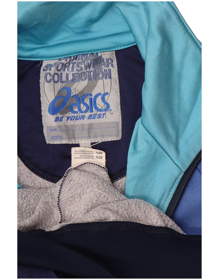 Asics Herre grafisk træningsdragt Topjakke Medium Blue Colourblock Polyamid