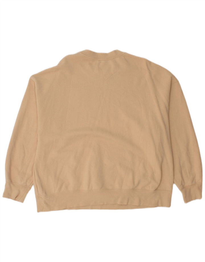 JORDAN Herre Oversized Sweatshirt Jumper Stor Beige Bomuld