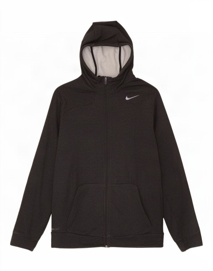 Nike Herre Dri Fit Hættetrøje med lynlås XL Grå Viscose