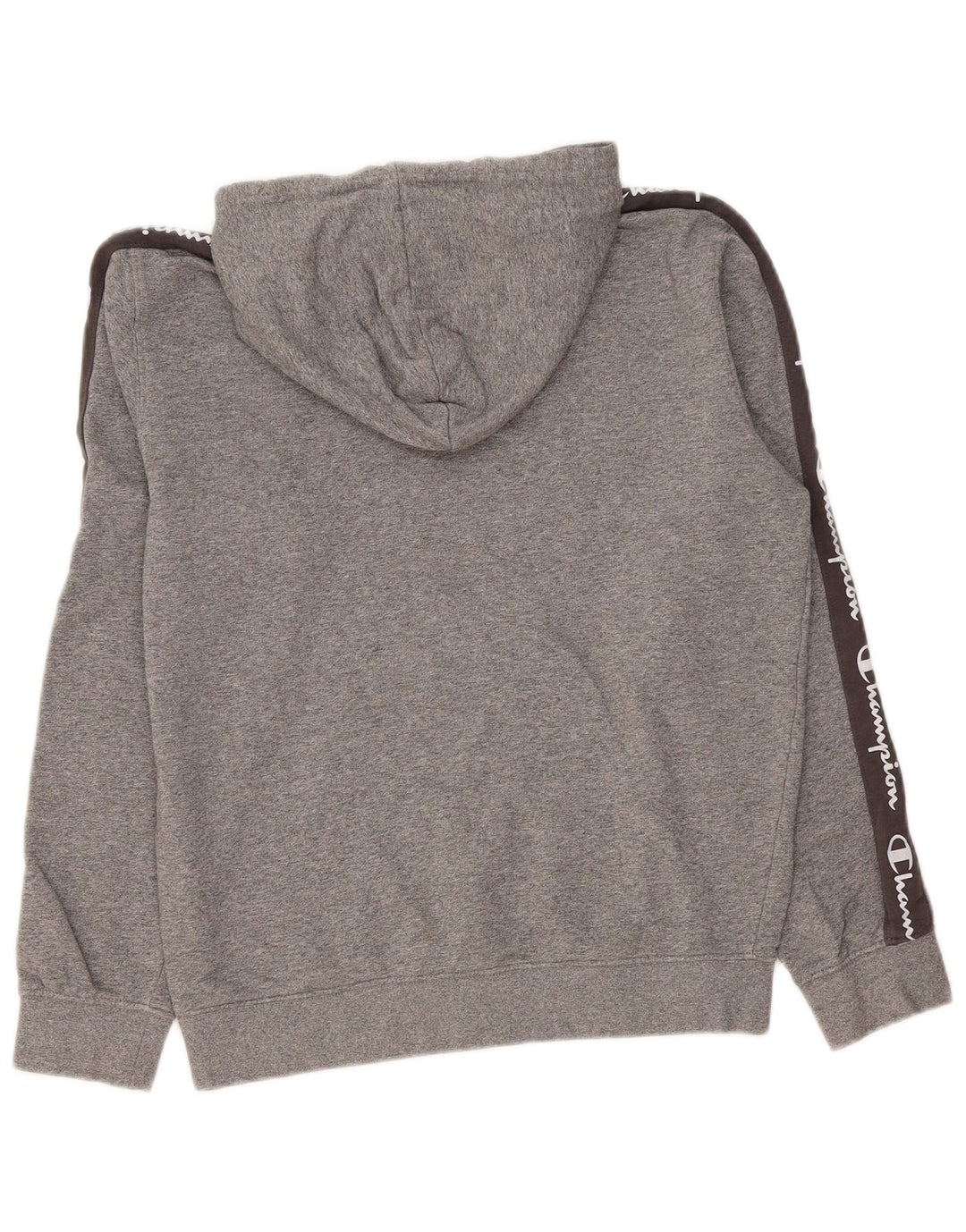 Champion Herre grafisk hættetrøje Jumper Medium Grey Colourblock Bomuld