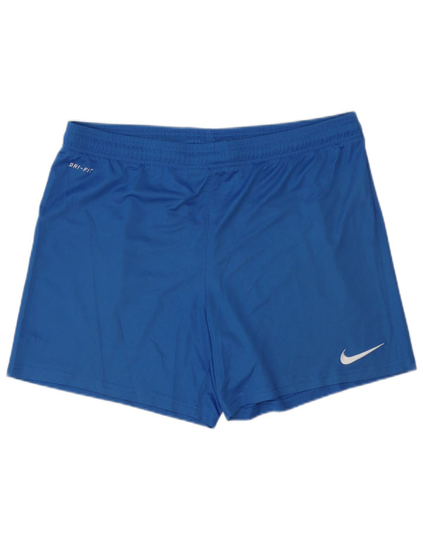 Nike Herre Dri Fit sportsshorts store blå polyester