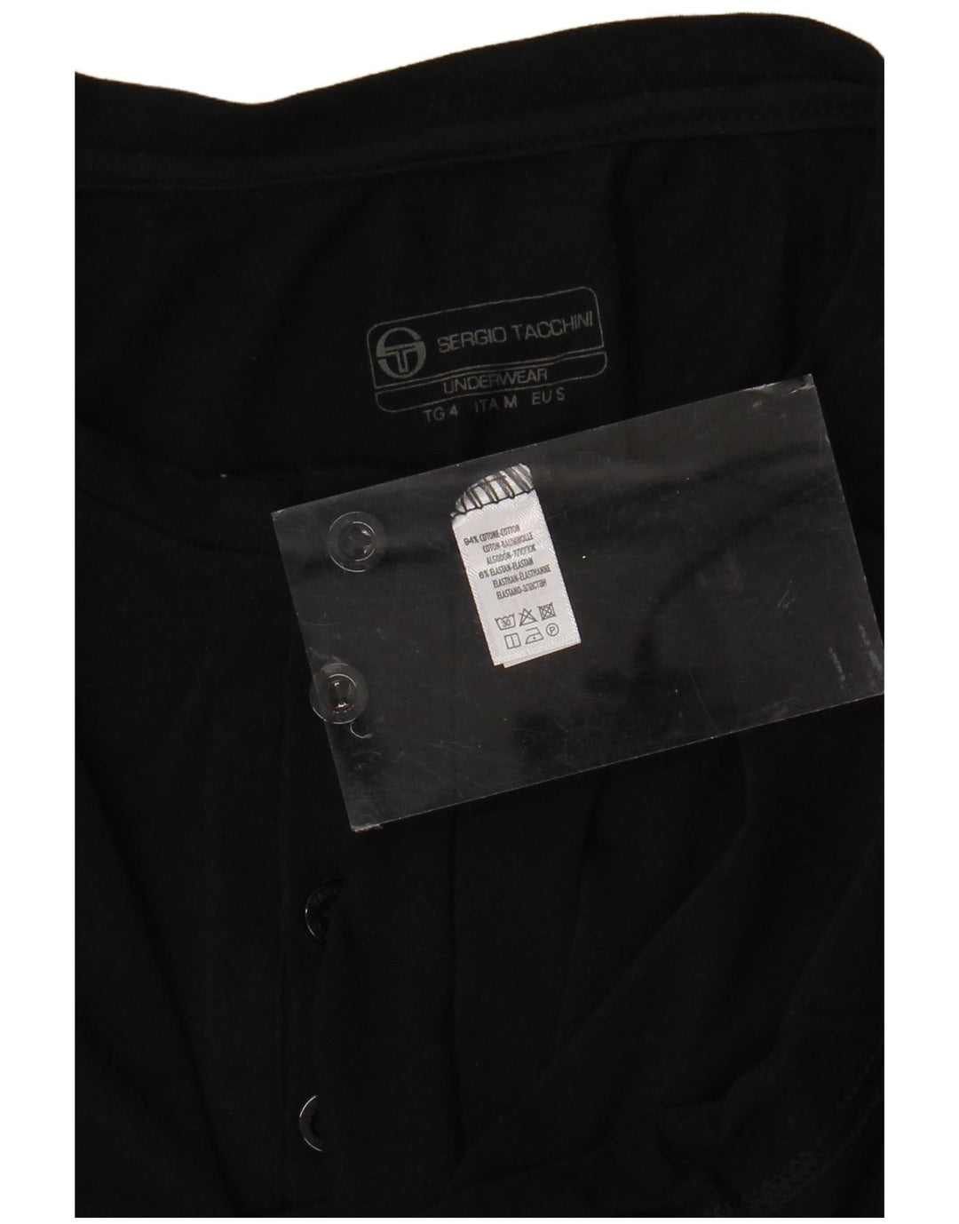 SERGIO TACCHINI Herre T-Shirt Top Lille Sort Bomuld