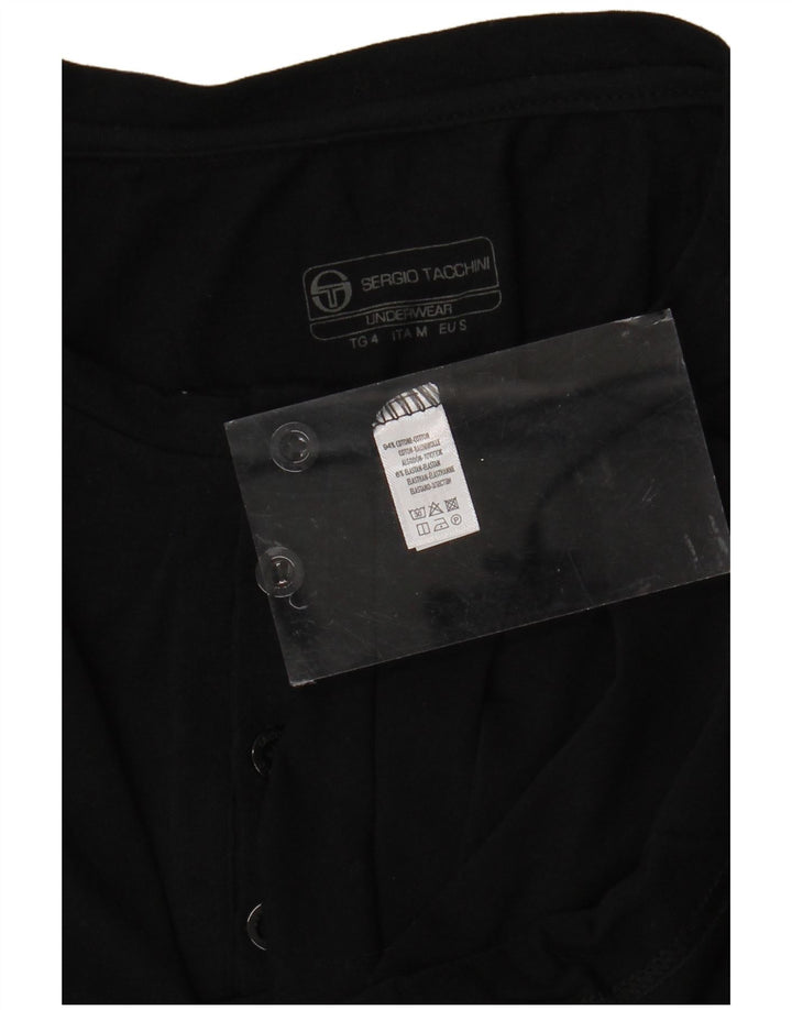 SERGIO TACCHINI Herre T-Shirt Top Lille Sort Bomuld