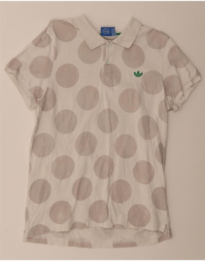 Adidas Polo Shirt til mænd Stor hvid polkaprikket bomuld