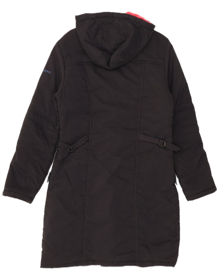 Lee Dame Hooded Padded Coat UK 10 Small Black
