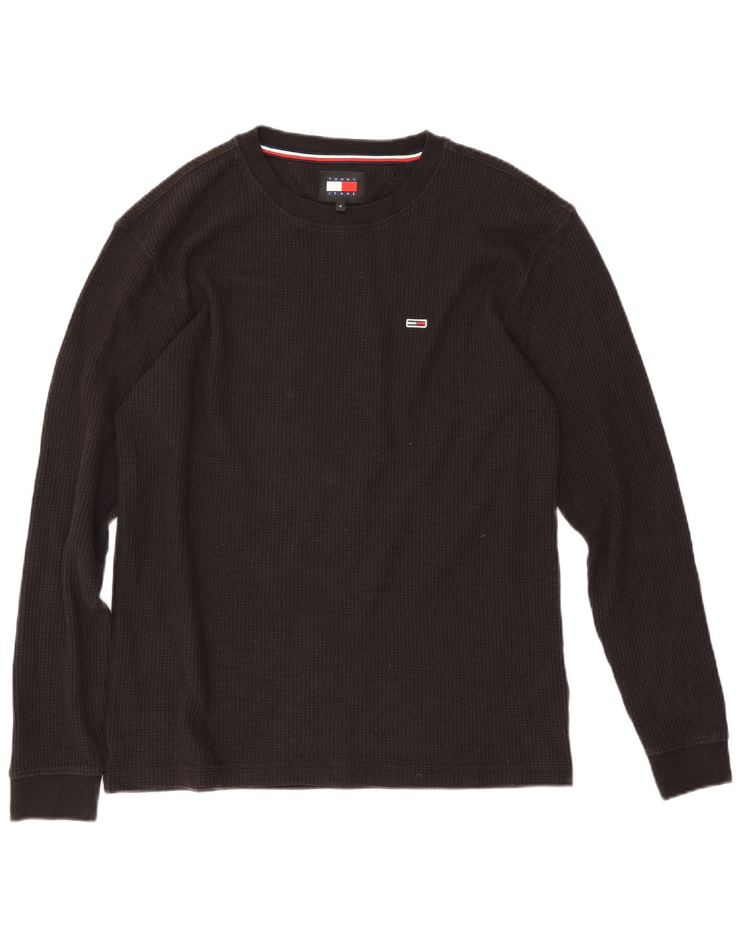 Tommy Hilfiger Herre Top Langærmet Medium Sort Bomuld
