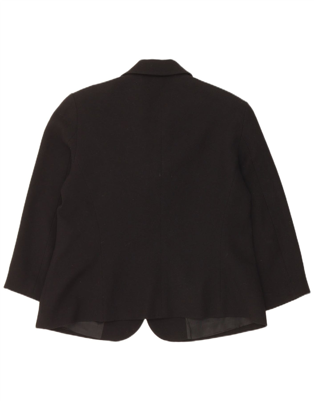 Luisa Spagnoli Dame 3-knaps blazerjakke UK 14 Medium Sort Uld