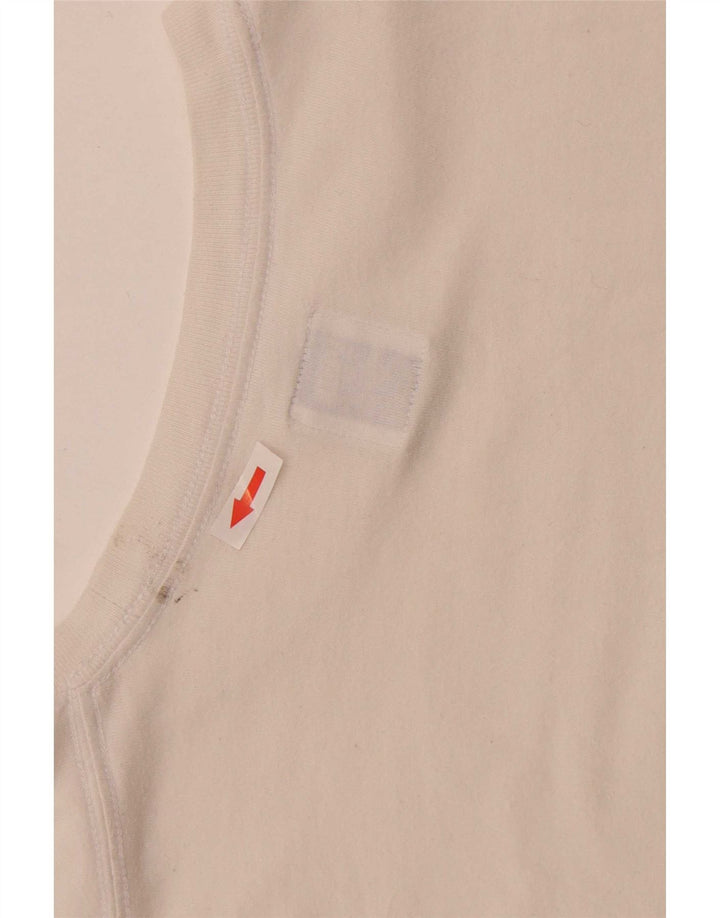 Vans Herre Regular Graphic T-Shirt Top Medium White Bomuld