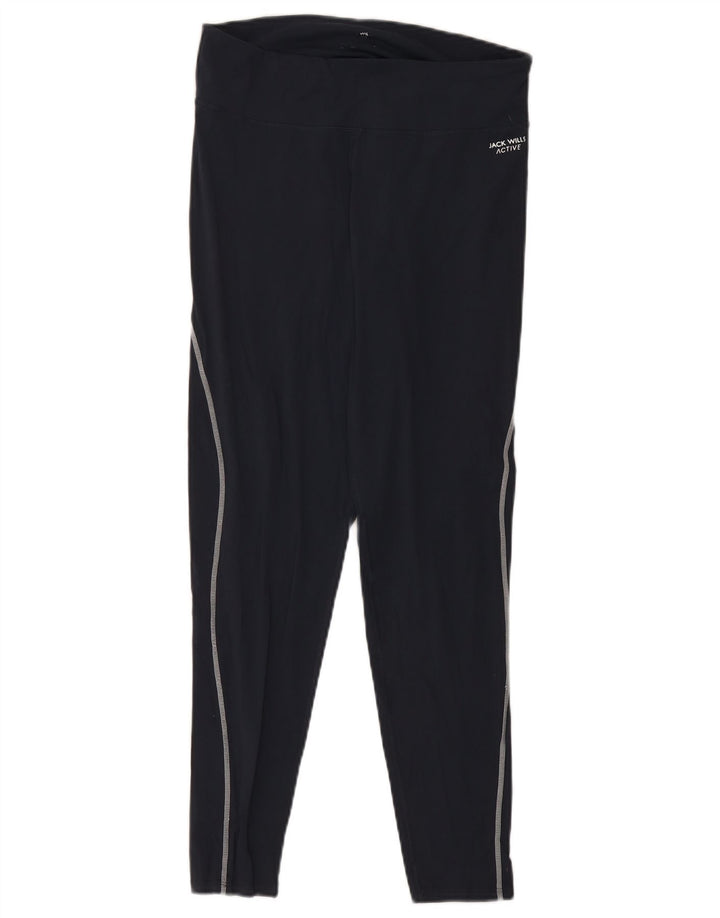 Jack Wills Womens Leggings UK 16 Large Navy Blue Nylon