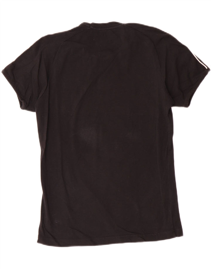 CHAMPION Dame T-Shirt Top UK 12 Medium Sort