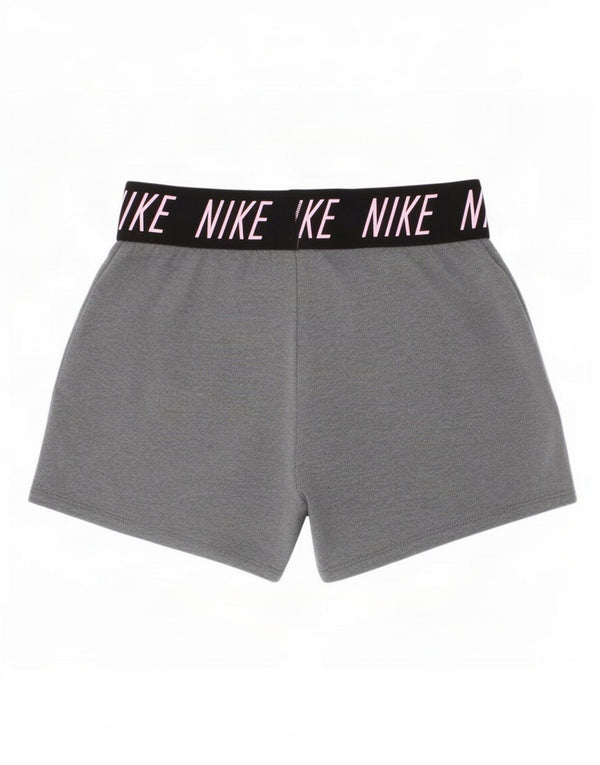 Nike piger Dri Fit grafiske standard sportsshorts 10-11 år mellemgrå