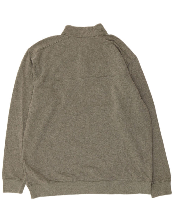 Columbia Sweatshirt med lynlås til mænd XL Khaki Bomuld