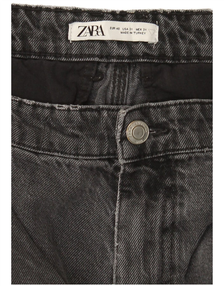 Zara Herre Cargo Straight Jeans EU 40 Medium W31 L31 Grå