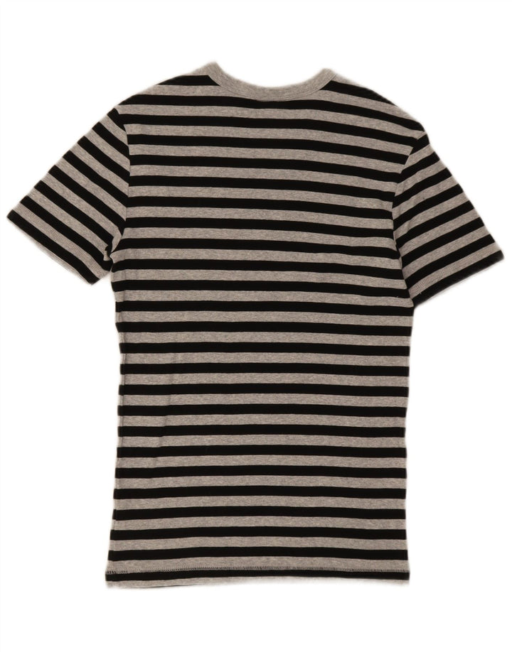 G-STAR herre T-shirt top lille sort stribet bomuld