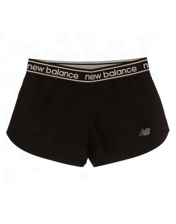 New Balance Graphic Sports Shorts til kvinder UK 10 Small Black
