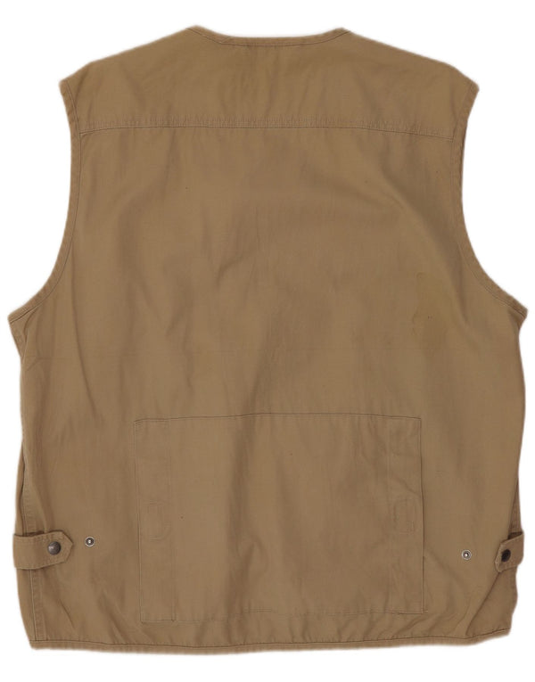Blue Side Herre Utility Gilet UK 40 Large Brown