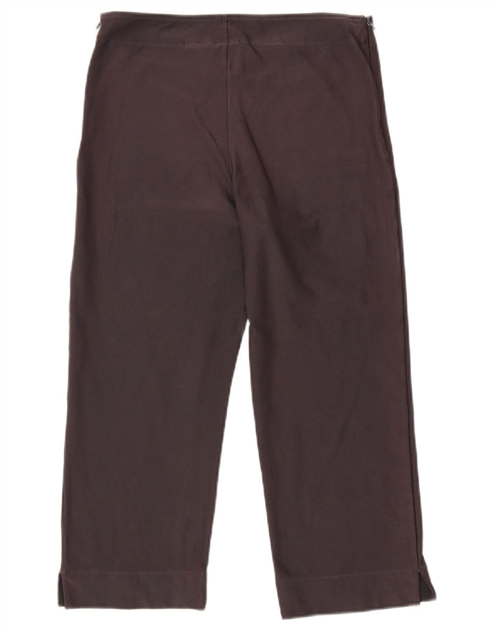 NIKE Dame Dri Fit Capri træningsdragt bukser UK 12/14 stor grå bomuld