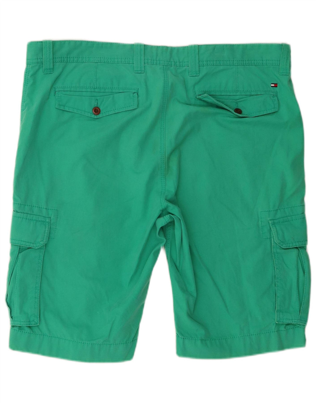 TOMMY HILFIGER Herre Cargo Shorts W38 XL Grøn Bomuld