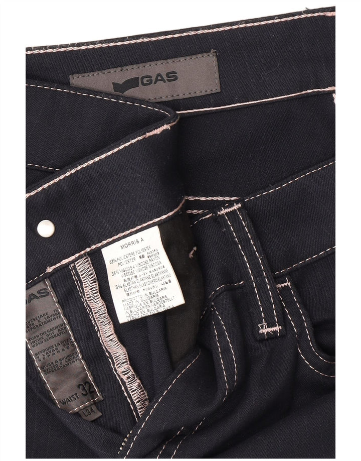 GAS lige fritidsbukser til kvinder W32 L26 marineblå polyester