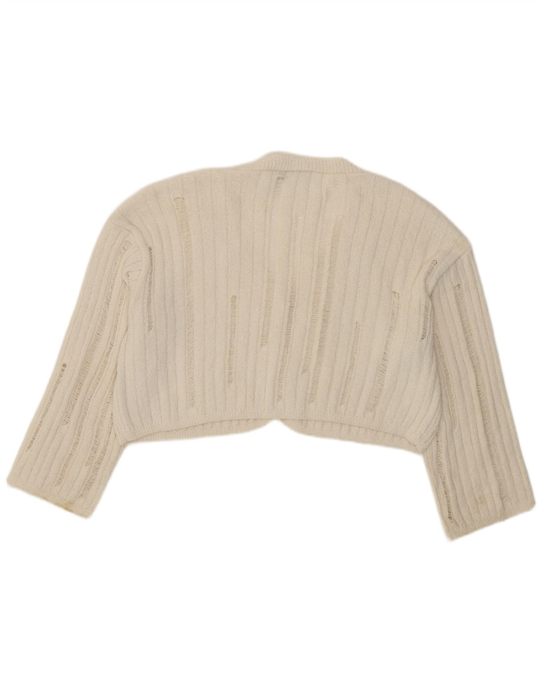 Zara Womens Oversized Bolero Jumper UK 10 Small Off White